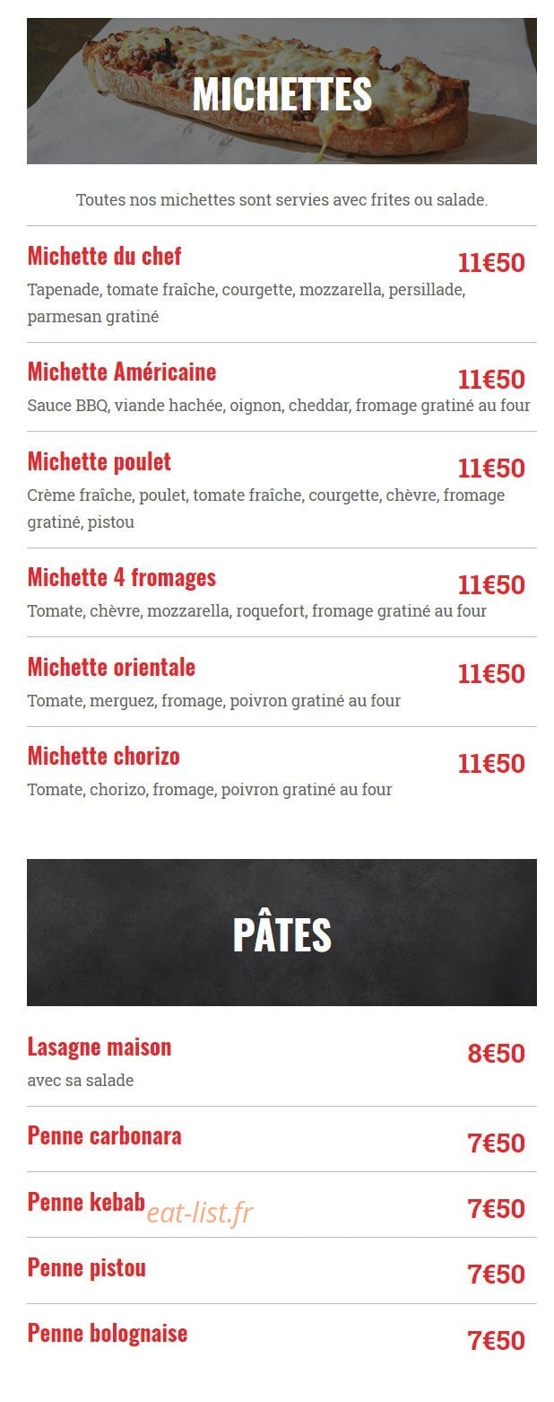 Pizza compagnie — carte page 4