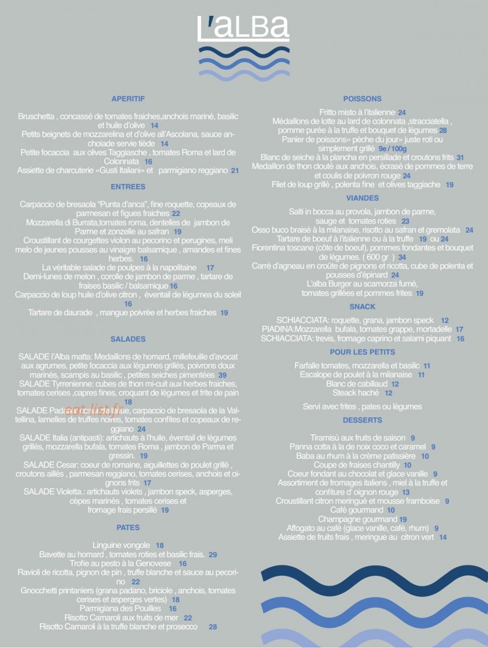 Plage L'Alba — carte page 1