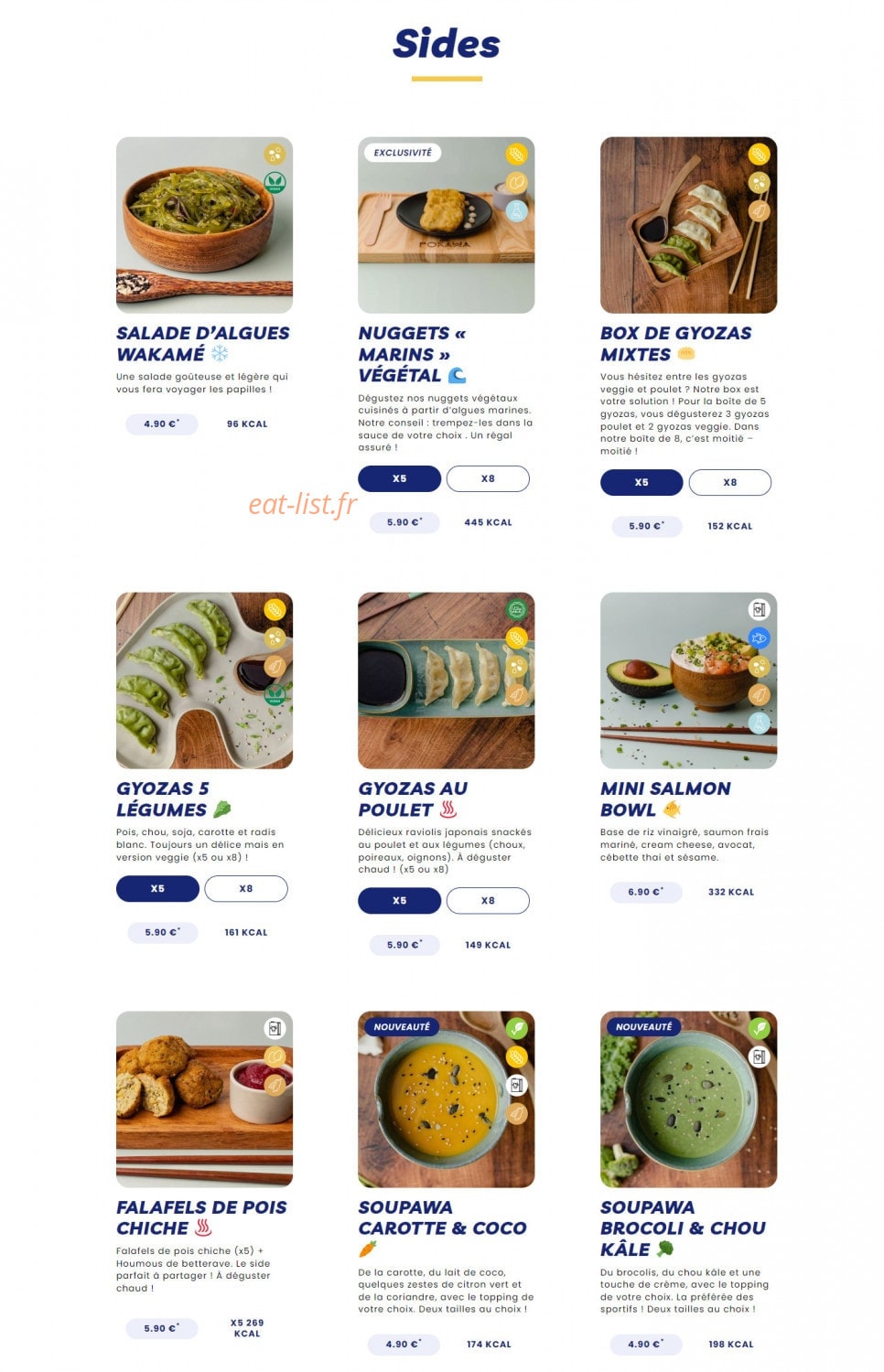 Pokawa — carte page 8