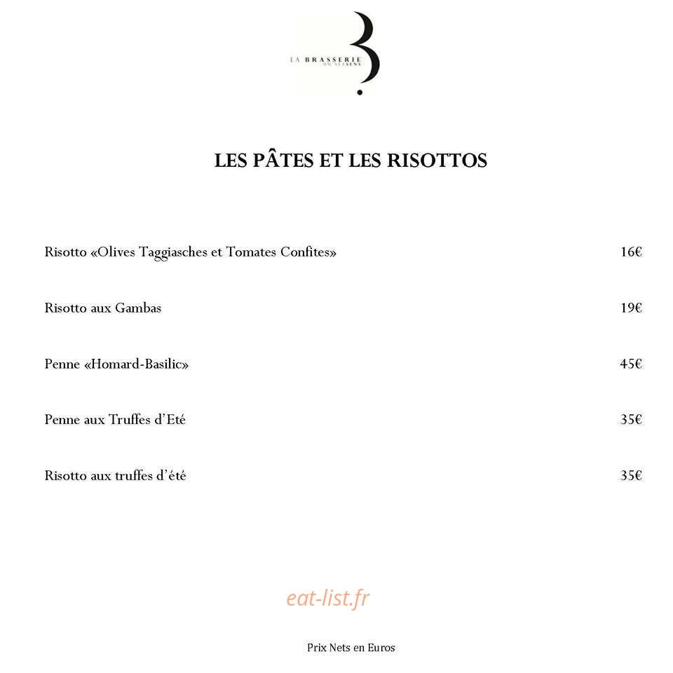 Restaurant Sea Sens — carte page 11