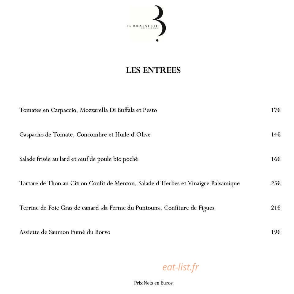 Restaurant Sea Sens — carte page 9