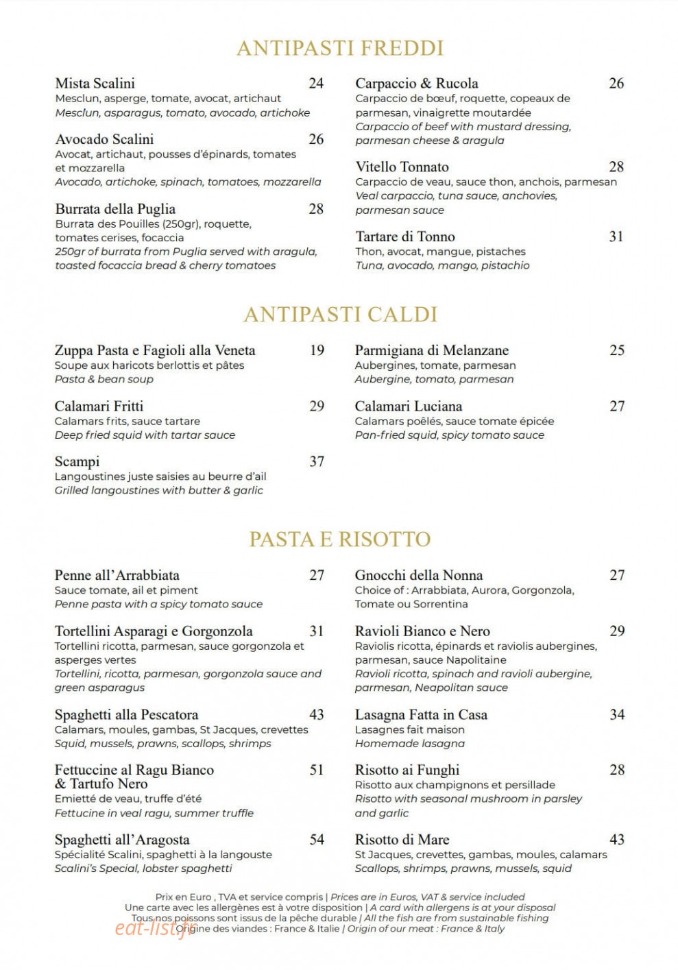 Scalini — carte page 1