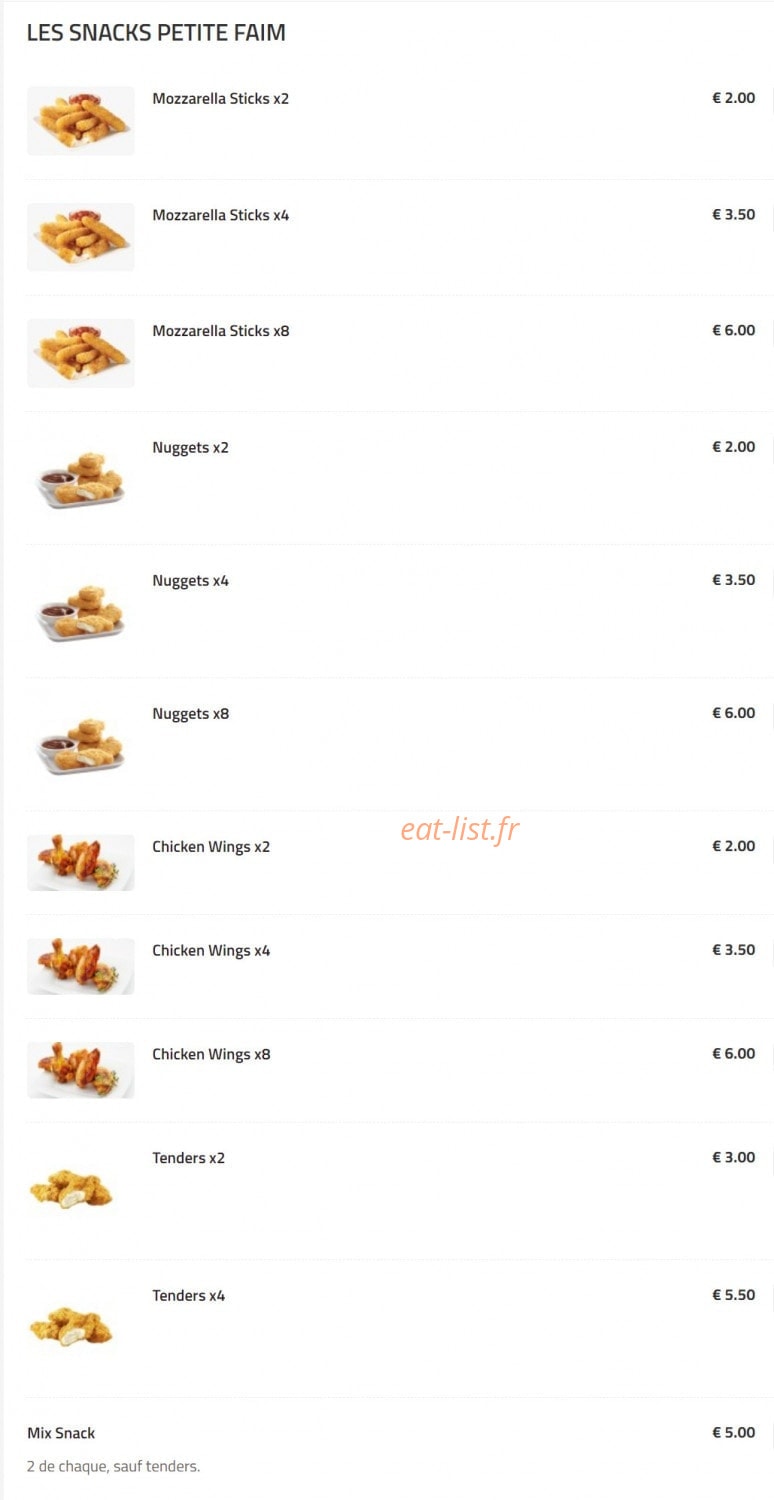Sixtynine Pizza — carte page 4