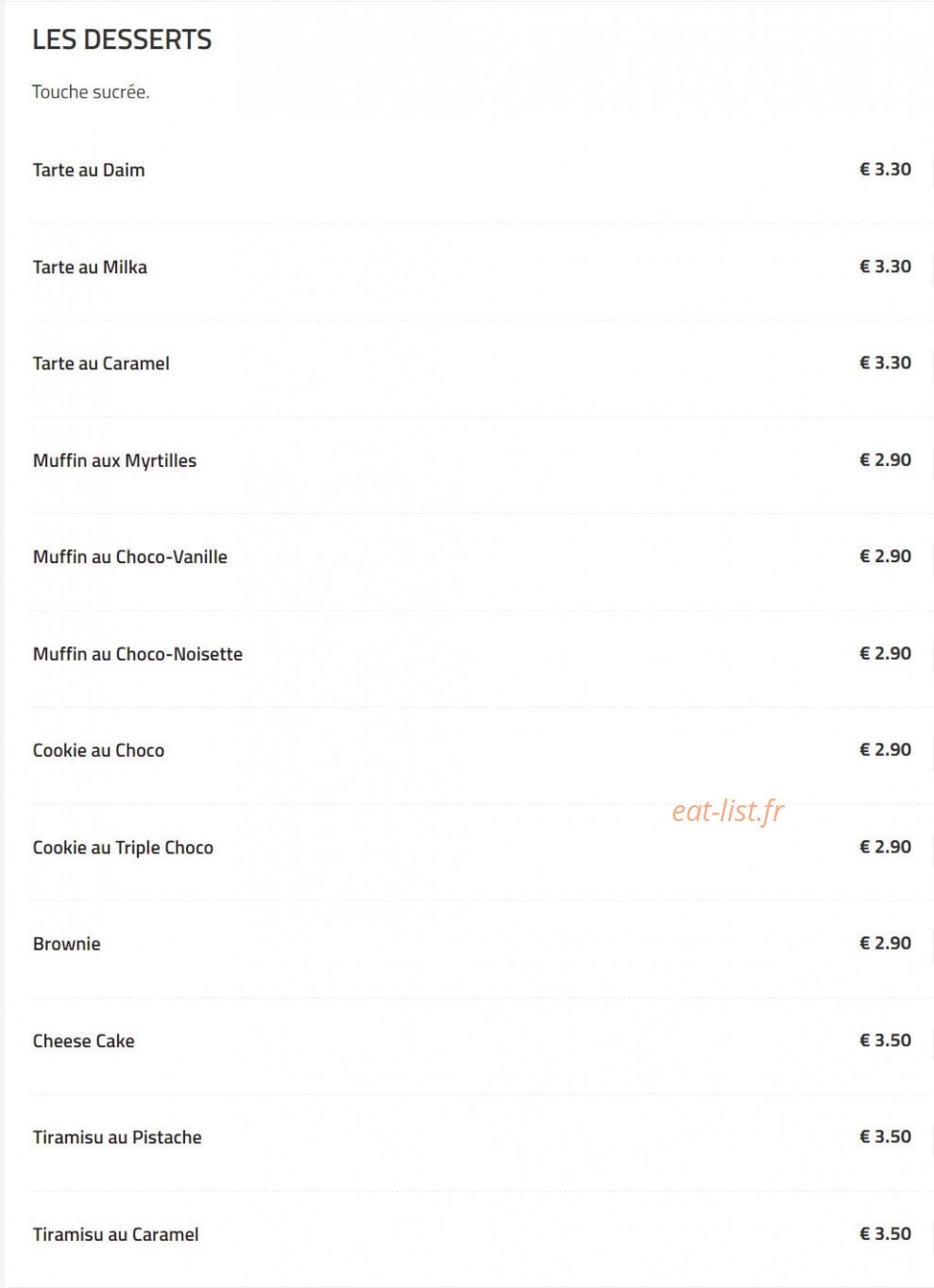 Sixtynine Pizza — carte page 5