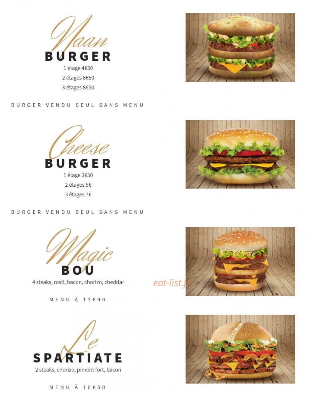 Speedy tacos — carte page 2