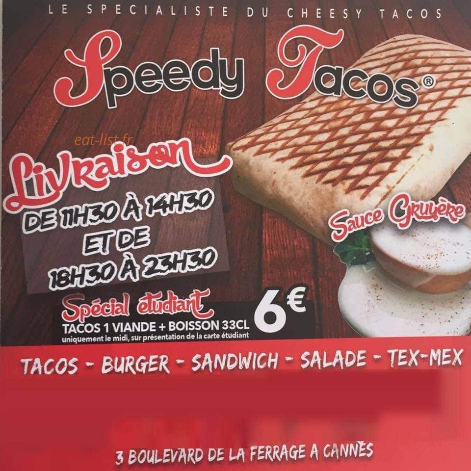 Speedy tacos — carte page 1