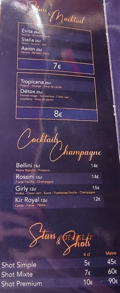 Stars & Beers — carte page 6