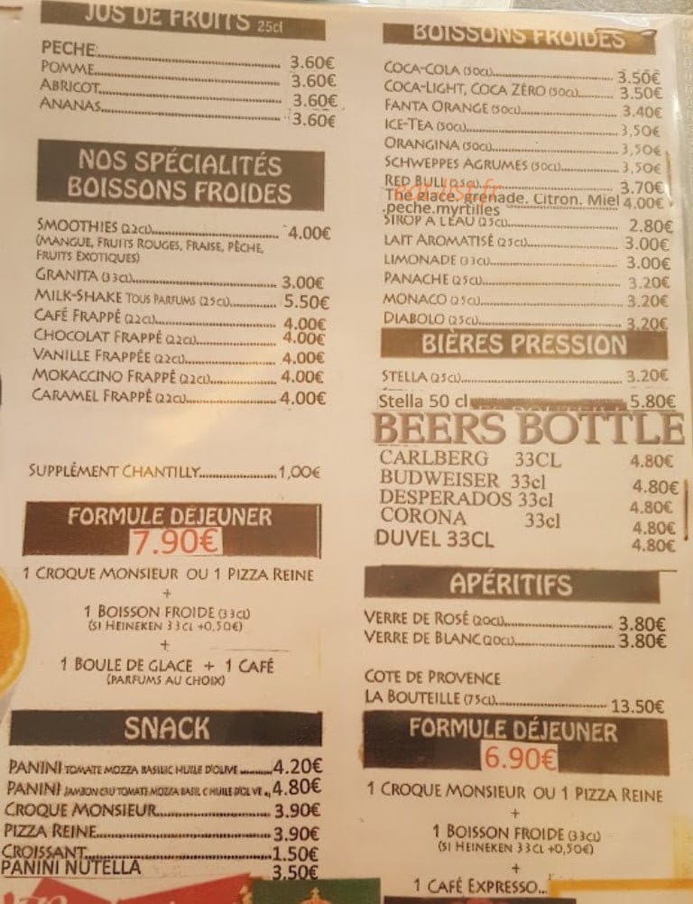 Sun Ice — carte page 2