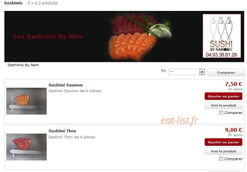 Sushi by Nam — carte page 2