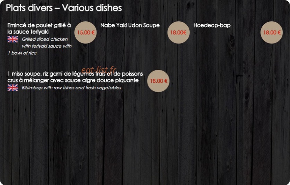 Sushi Time — carte page 10