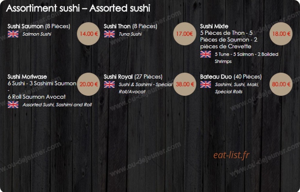 Sushi Time — carte page 5
