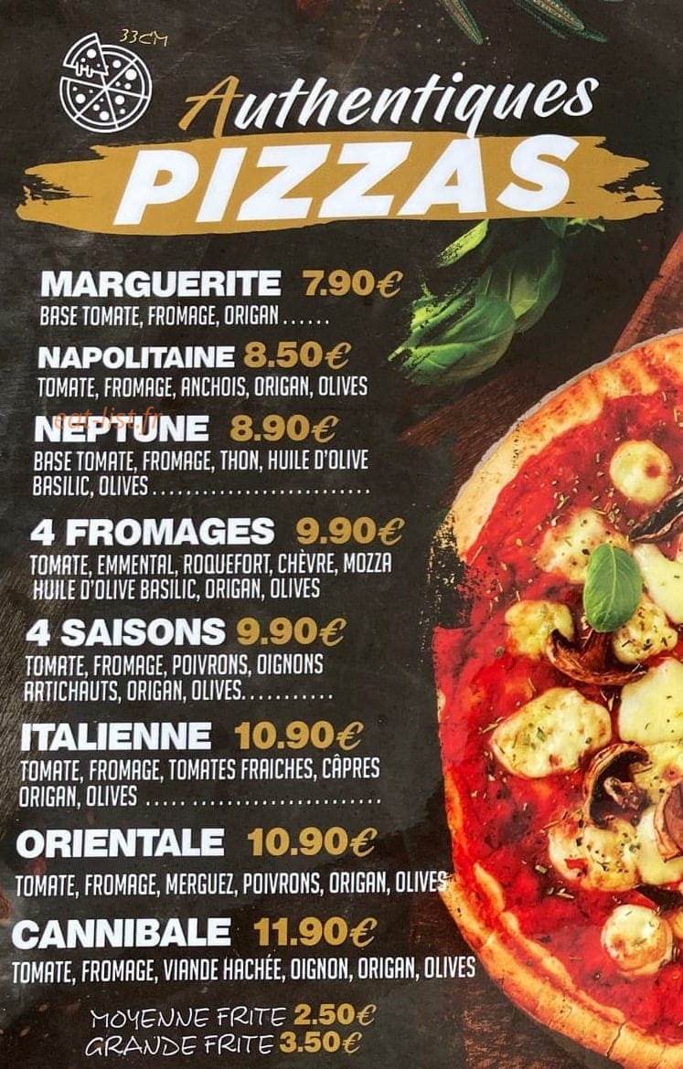 Tasty Food — carte page 2