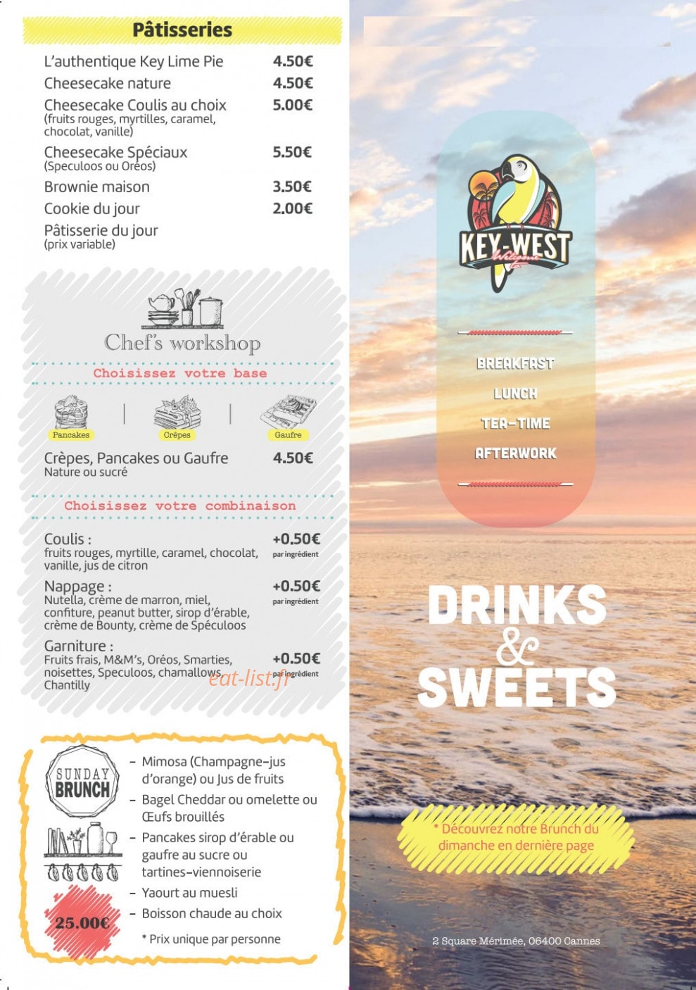 Welcome to Key West — carte page 1
