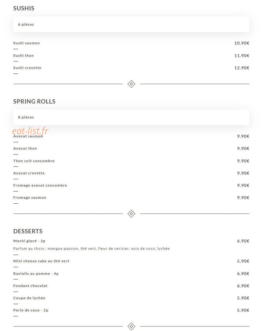 Yunik Saigon — carte page 6