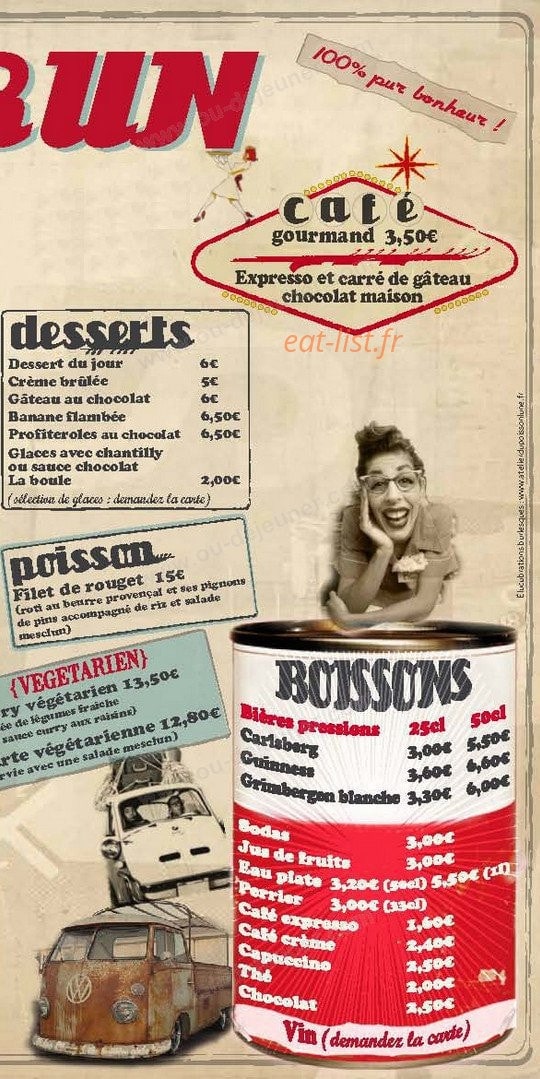 Café Brun — carte page 3