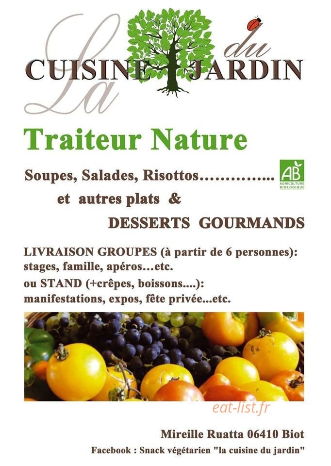 La cuisine du jardin — carte page 1