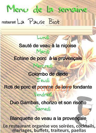 La Pause — carte page 1