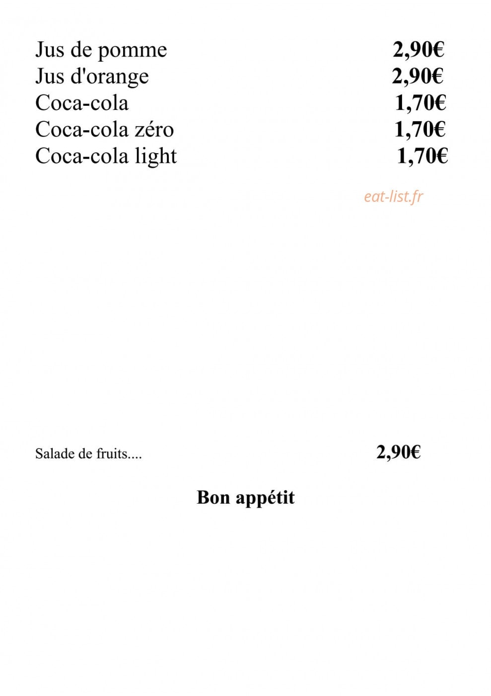 Pure deLight — carte page 4