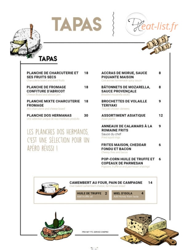 Dos Hermanos — carte page 7