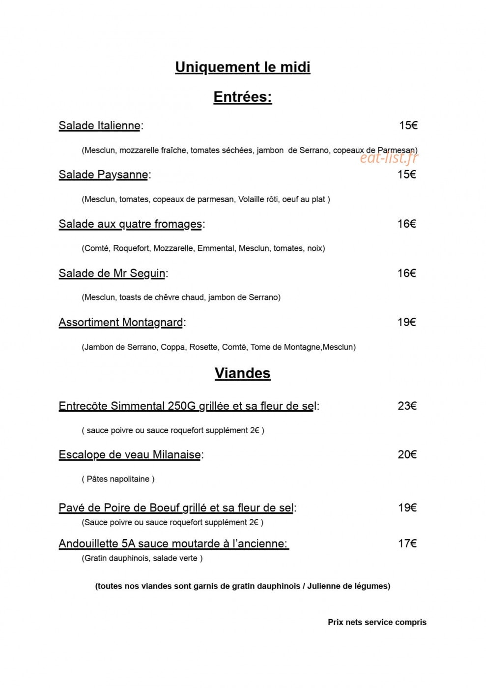 Le petit Chamois — carte page 4