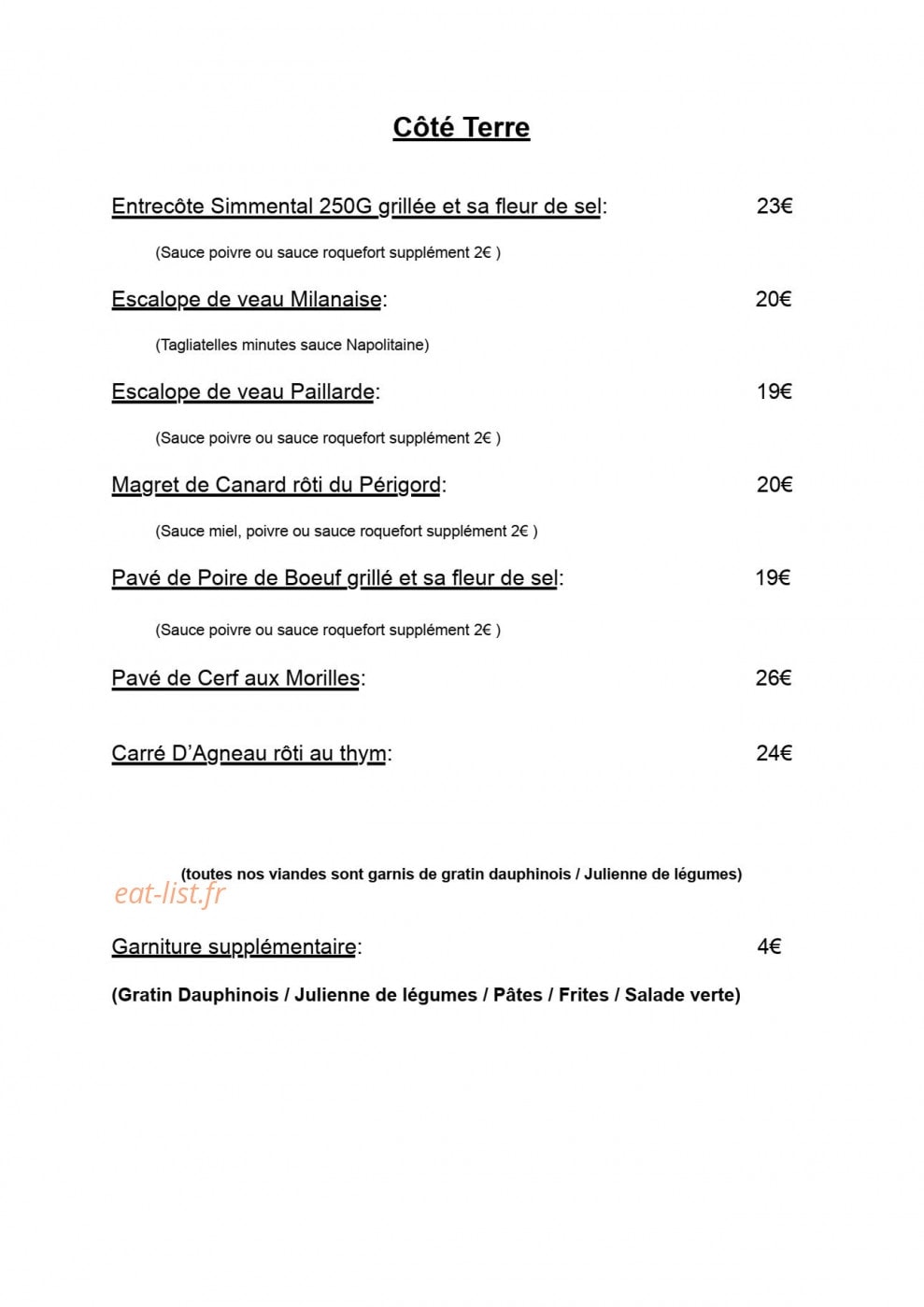 Le petit Chamois — carte page 2