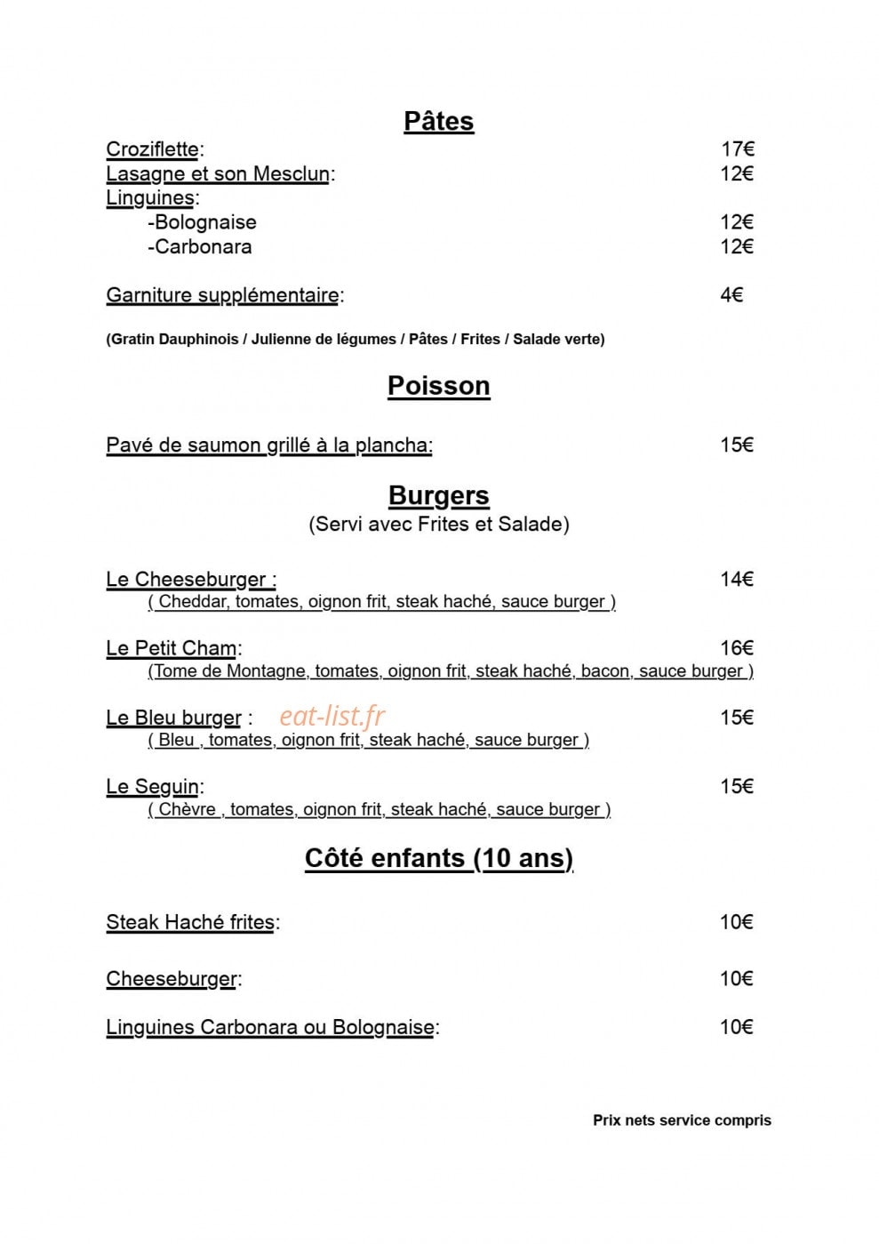 Le petit Chamois — carte page 5