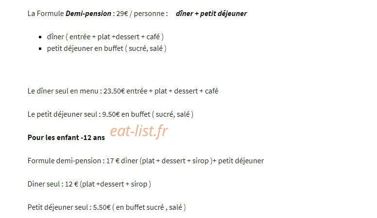Hostellerie du Randonneur — carte page 1