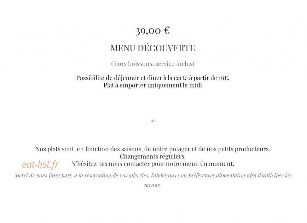 Auberge Lo Robur — carte page 2