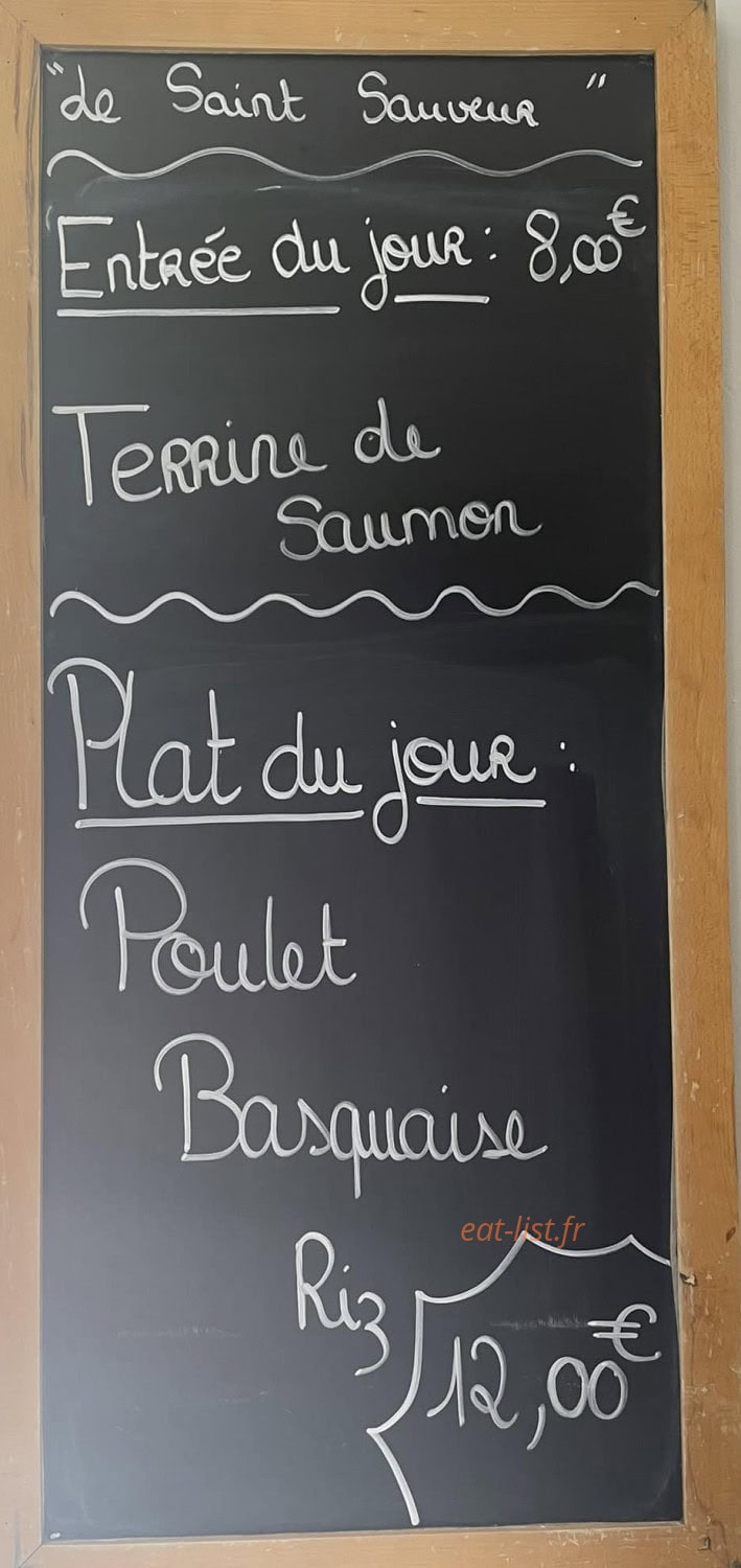 Le Saint Sauveur — carte page 1