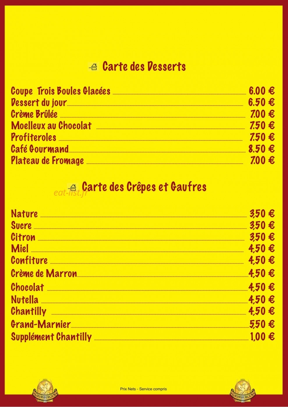 Chez Frankie — carte page 5