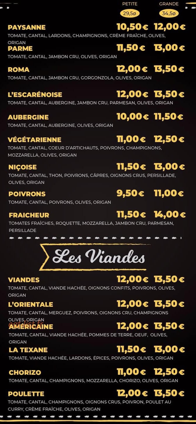 La Pizza — carte page 3