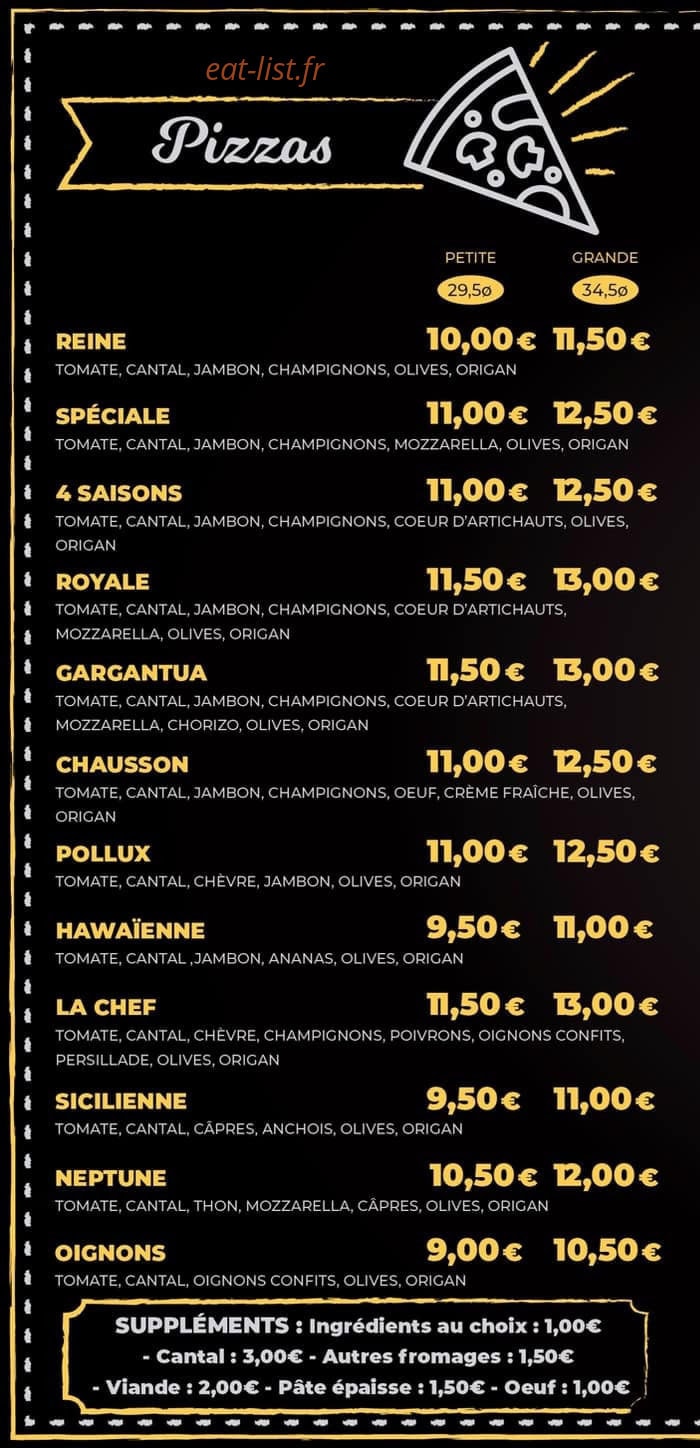 La Pizza — carte page 2