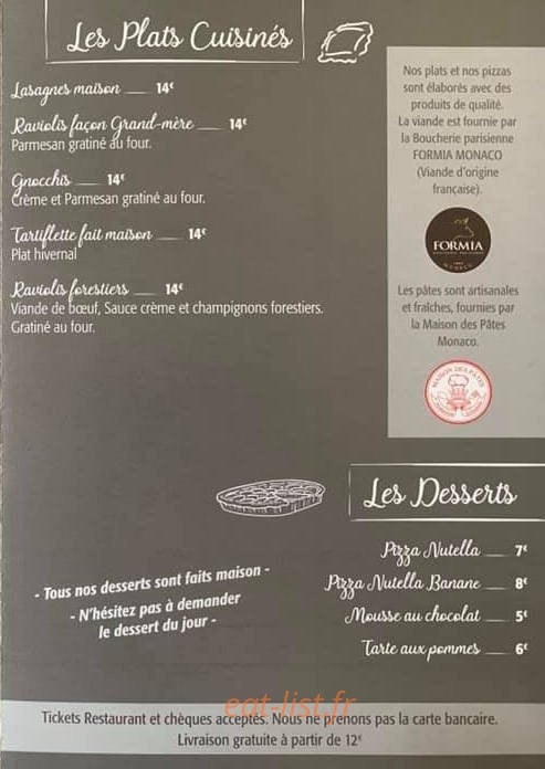 Chez Mimi — carte page 3