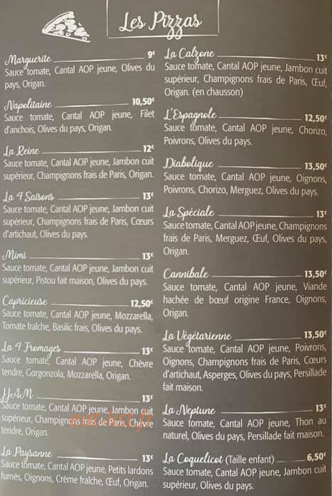 Chez Mimi — carte page 2