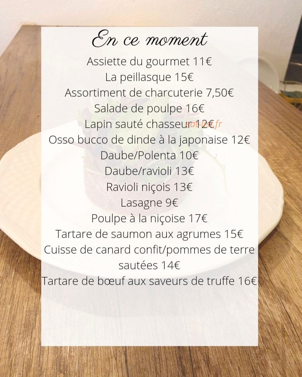 Le P'tit Gourmet — carte page 1