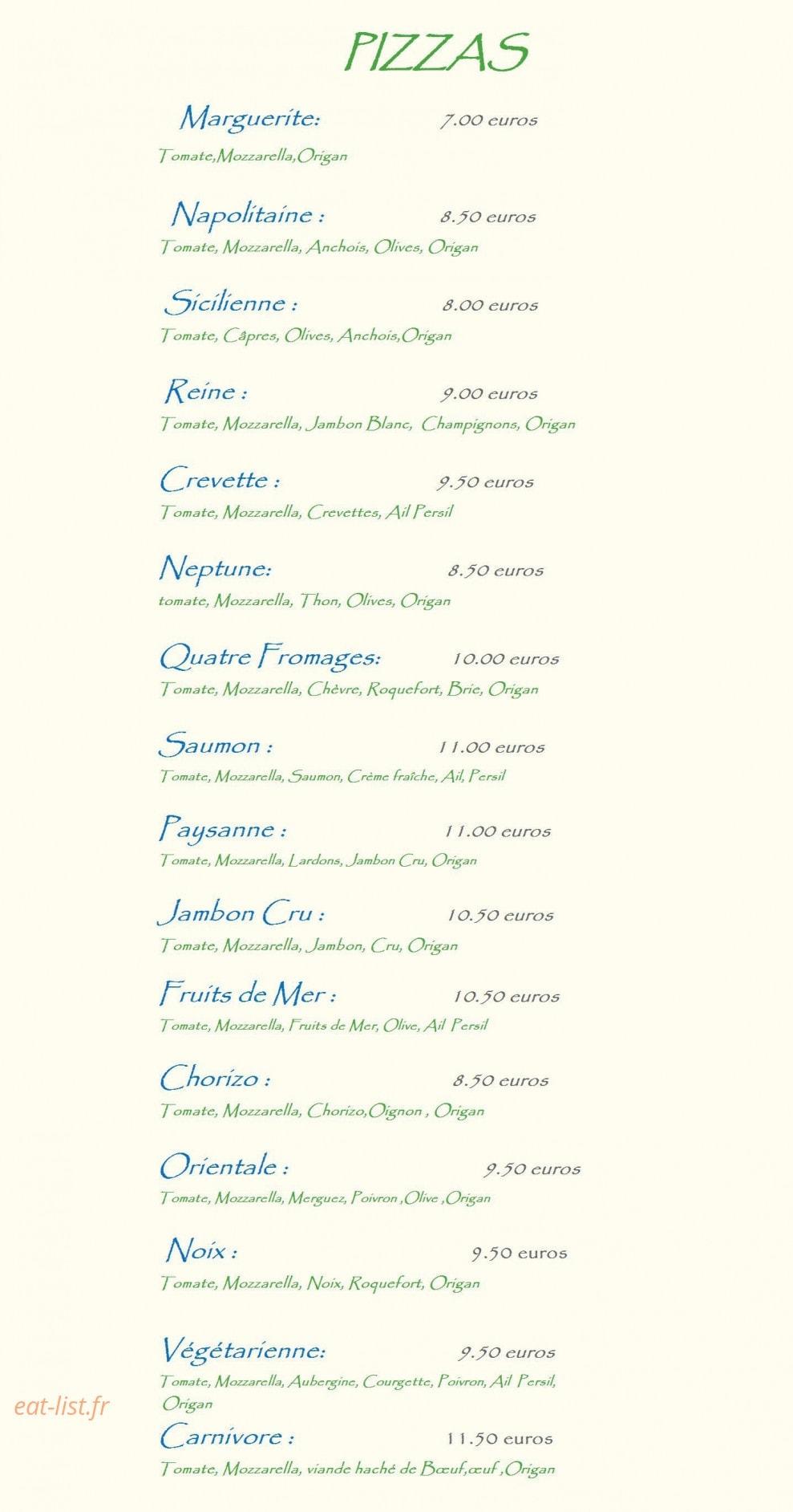 Le Vieux Four — carte page 5