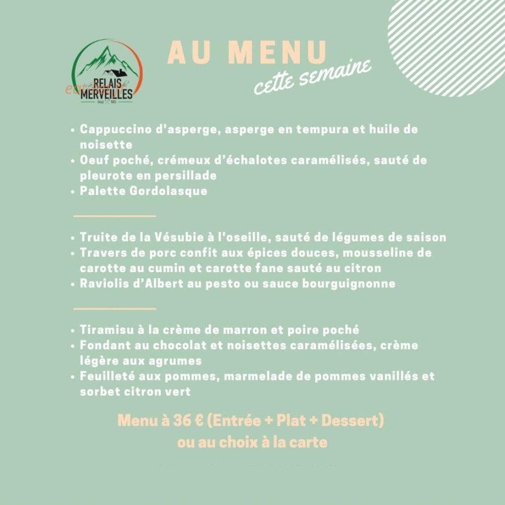 Relais Des Merveilles — carte page 1