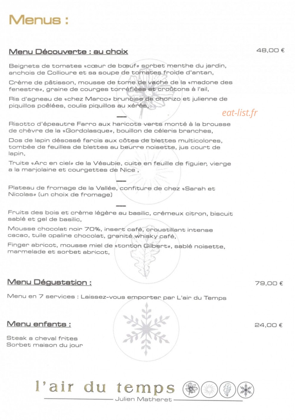 L'air du temps — carte page 2