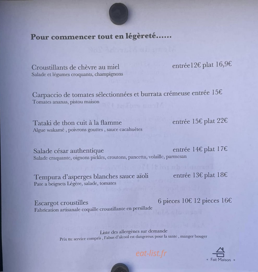 Le fil du goût — carte page 1
