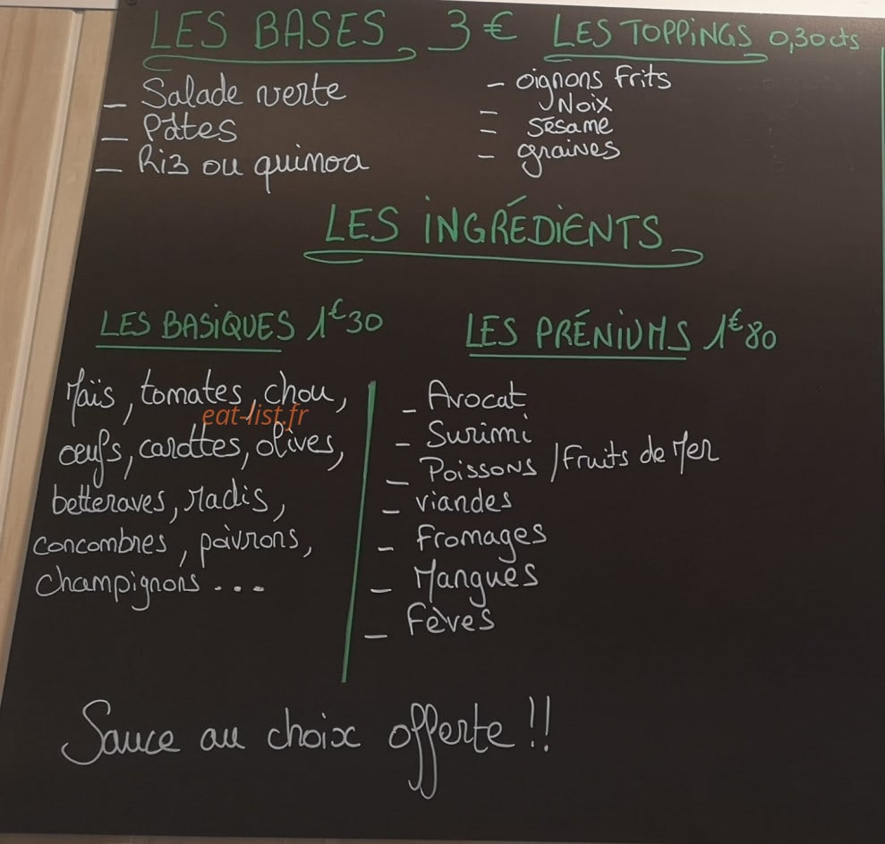 Le Radis Cale — carte page 1