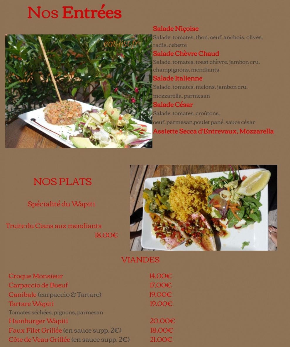 Wapiti Lake — carte page 1
