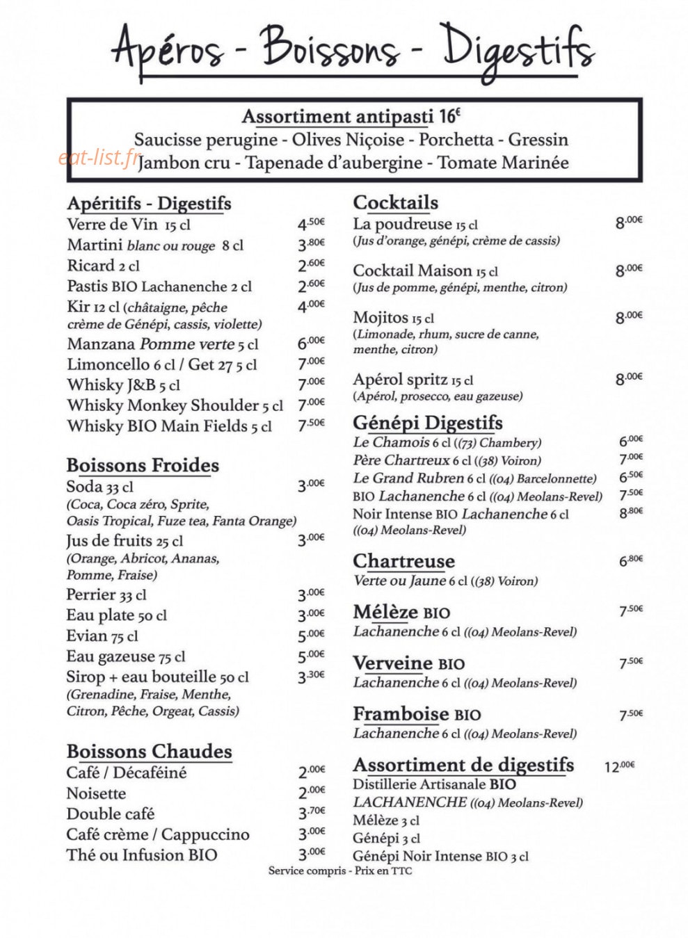Chalet d’altitude du sapet — carte page 6