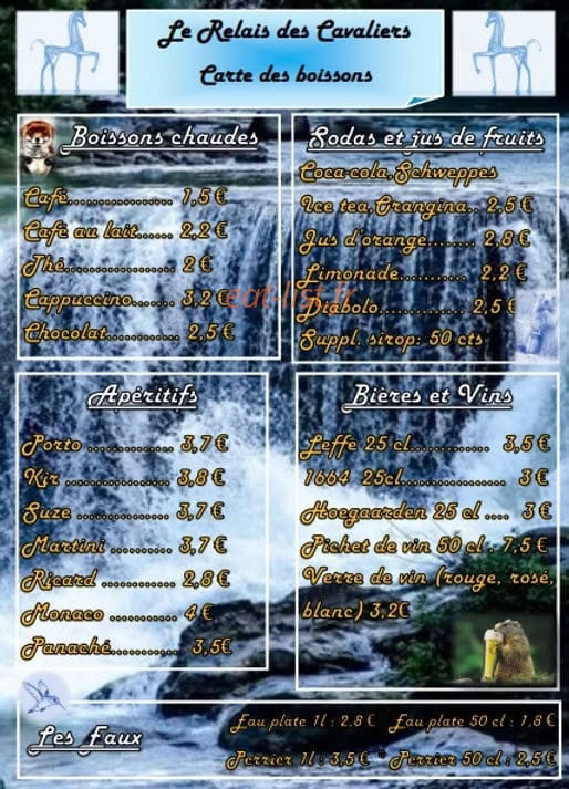 Le Relais des Cavaliers — carte page 2