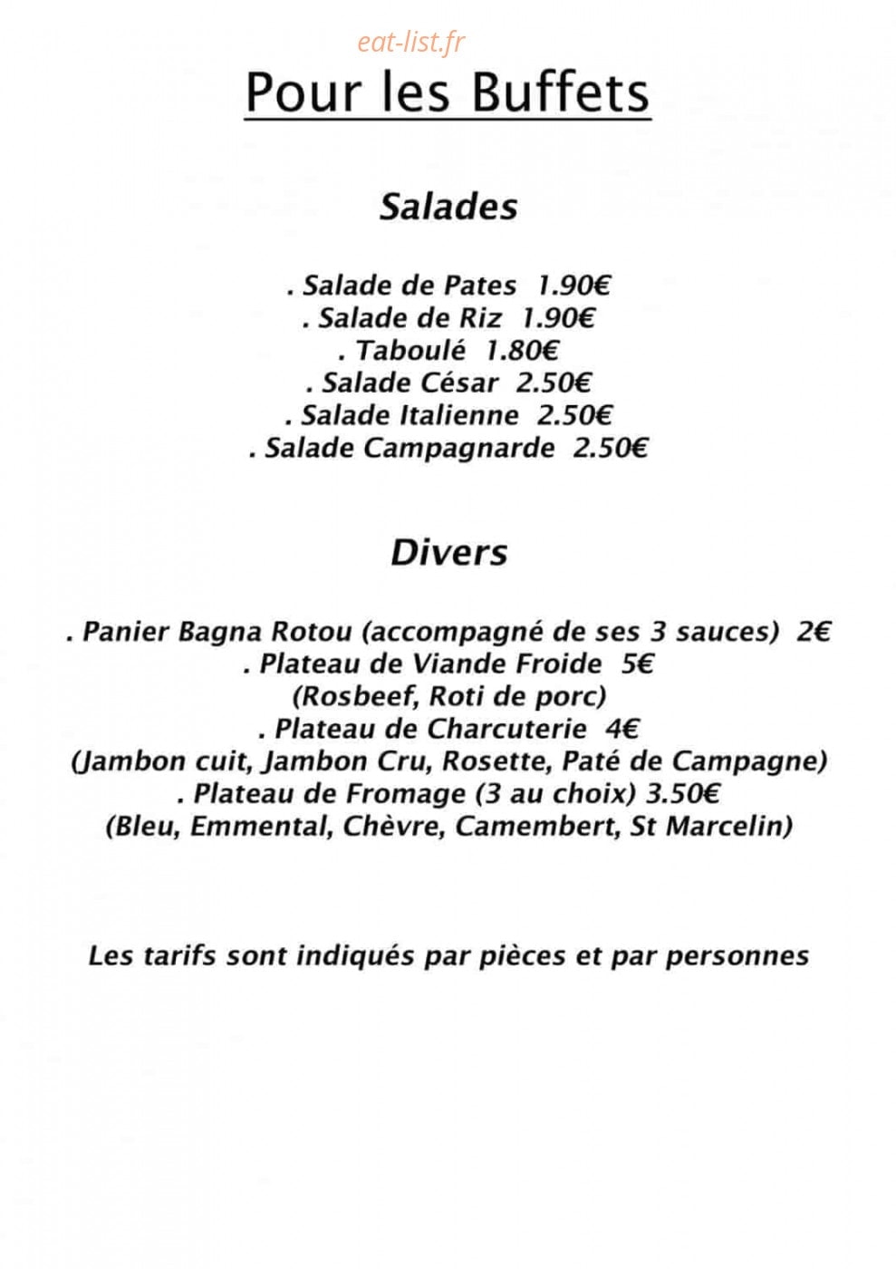Garcia Paëlla — carte page 4