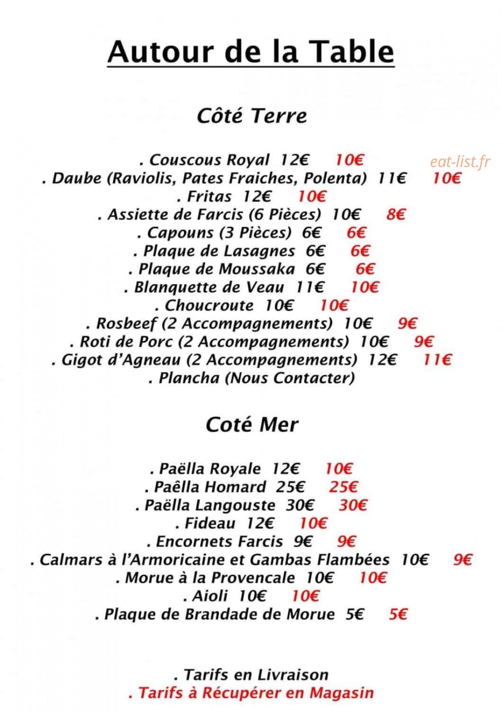 Garcia Paëlla — carte page 6
