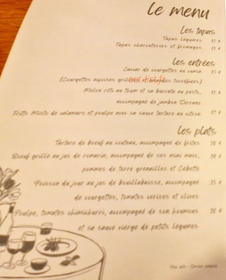 L'Auberge Provençale — carte page 1