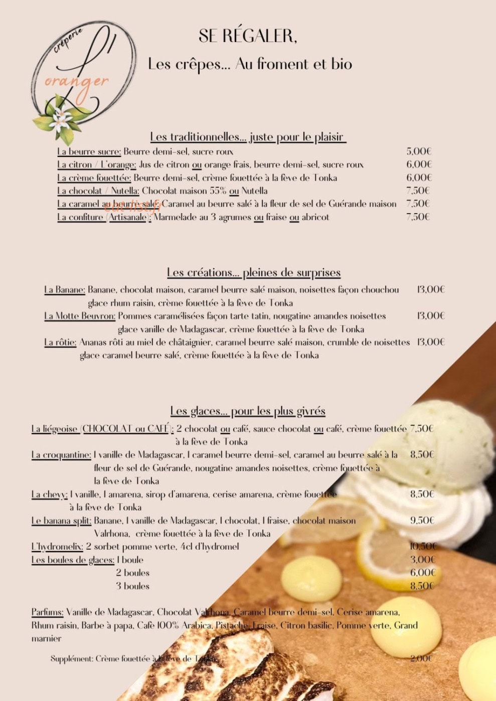L’Oranger — carte page 1