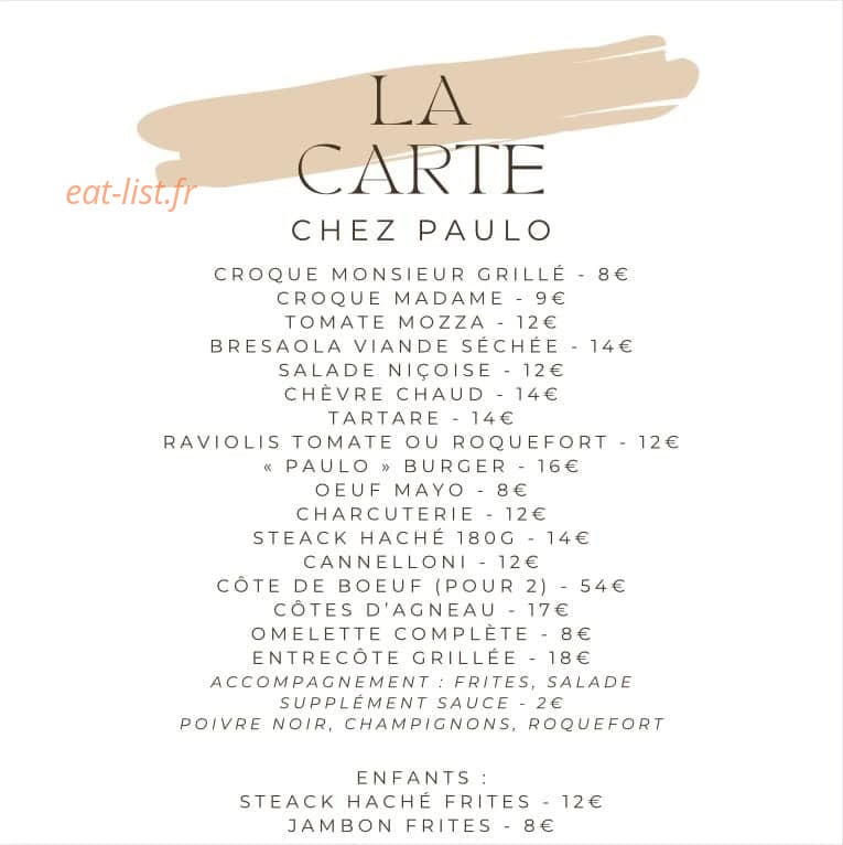 Les Terrasses — carte page 1