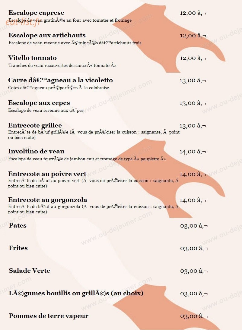 Al Vicoletto — carte page 9