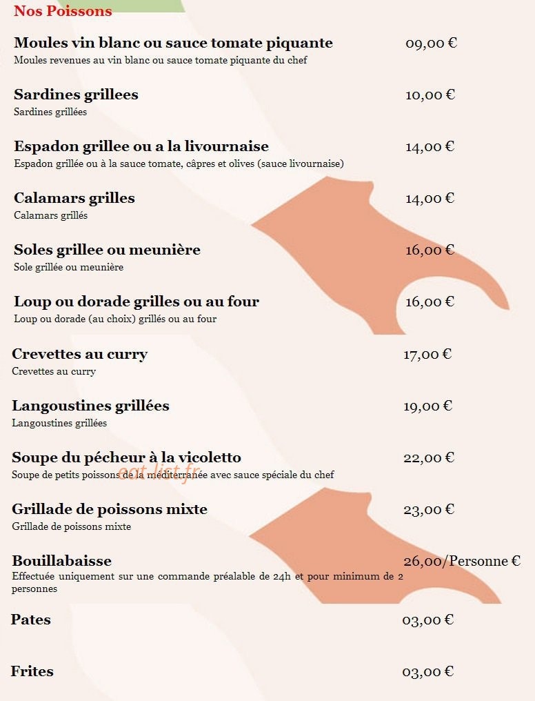 Al Vicoletto — carte page 10
